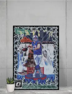 Donruss Optic Josh Allen 2018 Rookie Downtown 12x17 Poster Buffalo Bills