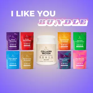 I LIKE You Bundle - Collagen Protein Powder, D3 Gummies, Iron Gummies, Sleep Gummies, Mushroom Gummies,  Apple Cider Vinegar Gummies, Immune Support Gummies, Hair Skin and Nails