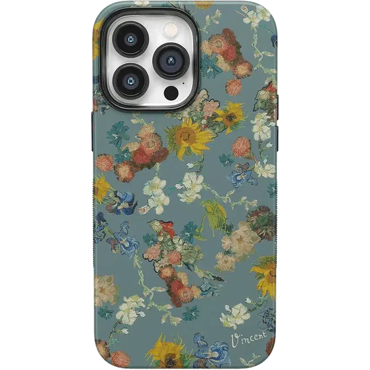 Casely iPhone 14 Pro Case | Van Gogh Museum | Vincent's Flowers | Bold Protective Design | Compatible with MagSafe