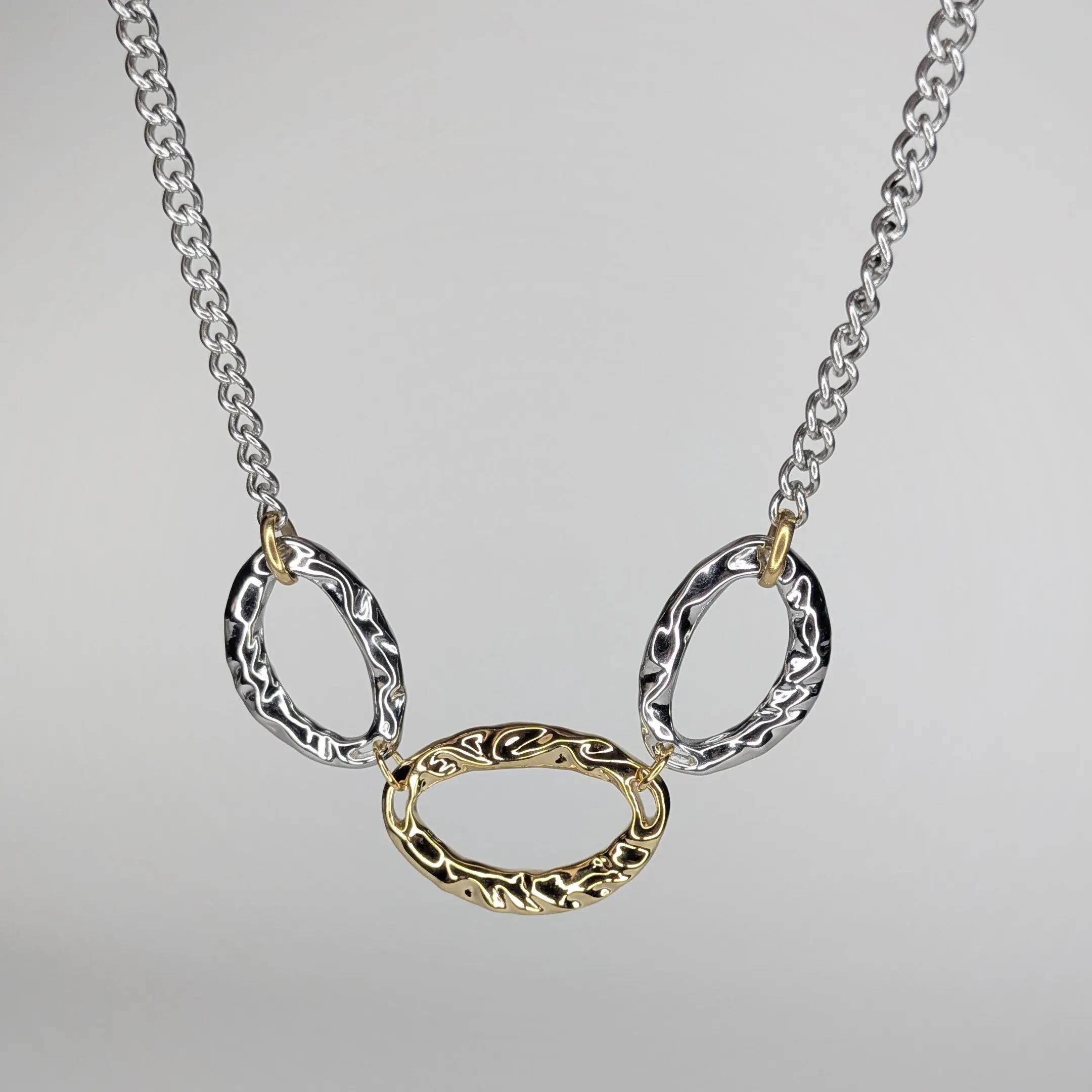 Dafne Stainless Steel Two-Tone Necklace