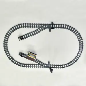 381pcs Train Track Set Model Display, City Railway Assembly Abs Material, High-Speed Rail Universal Tracks, Perfect Holiday Gift, Flexible Bendable Track