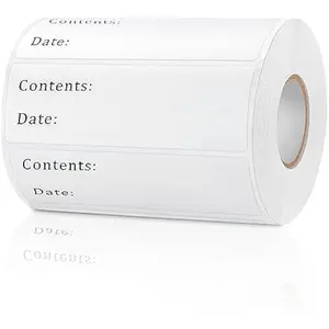 500pcs Removable Freezer Labels,  1 x 3 Inch Food Storage Stickers, Refrigerator Freezer Paper Label Easy Clean Leaves No Residue (1''x3'' 500Labels)