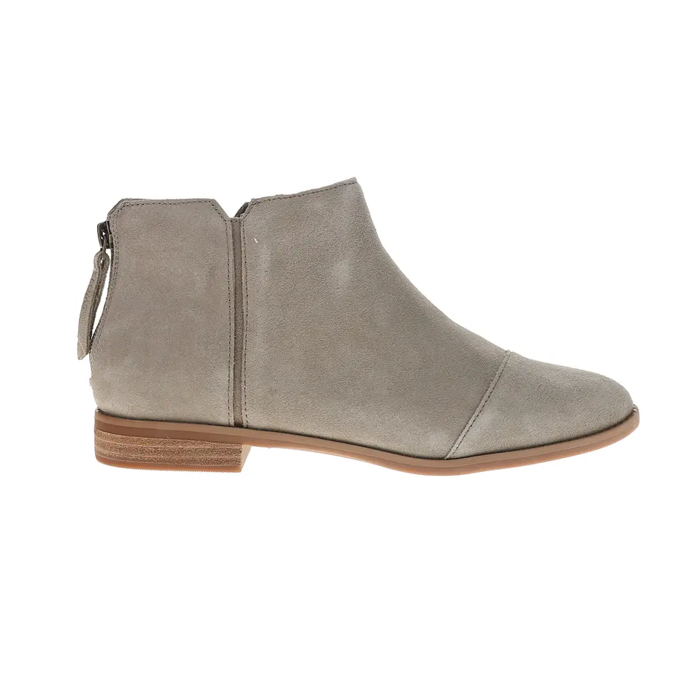 TOMS Womens Rylie Ankle Casual Boots Ankle Low Heel 1-2" - Grey