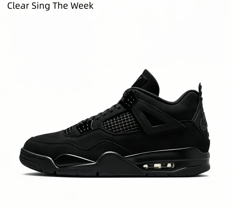 Retro High Top Mixed Suede Mesh Leather Sneakers Solid Black Colorway Shock Absorb Sole Casual Shoes for Men Women Trendy Street Style Footwear Breathable Running Gym Daily Wear Anti Slip Classic Fashion Outdoor Sports Trainers