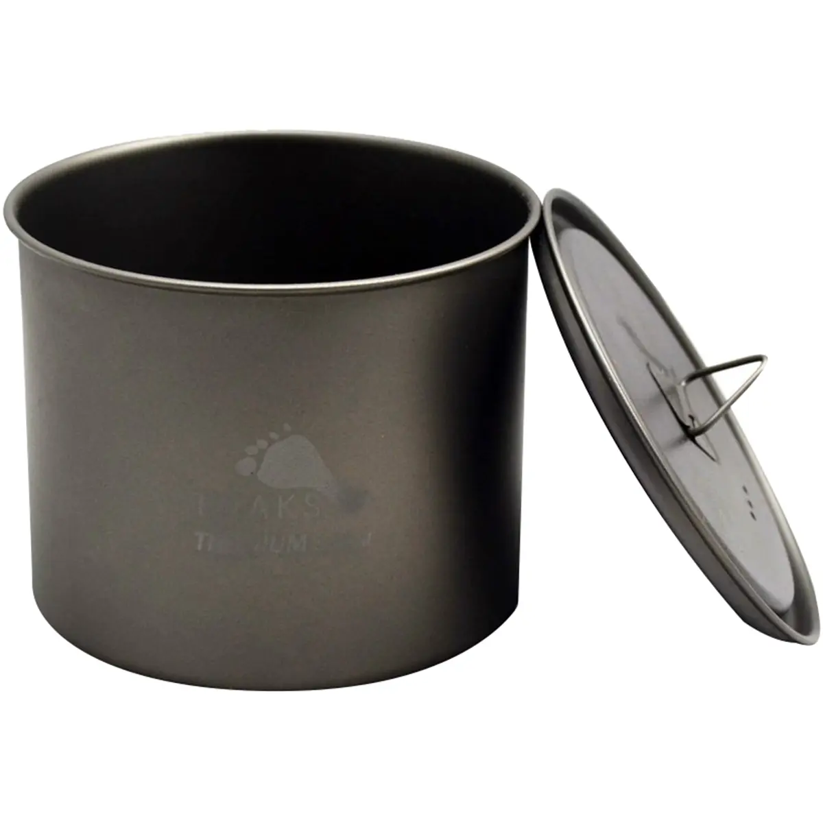 Toaks Ultralight Titanium Camping Pot 550ml, Strong & Handleless Cookware for Outdoor Cooking with Lockable Grip Lid and Mesh Sack, Leaves No Metallic Smell Or Taste