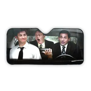 The Office Sun Visor for Car Windshield | 57 x 28-Inch Window Shade for Car