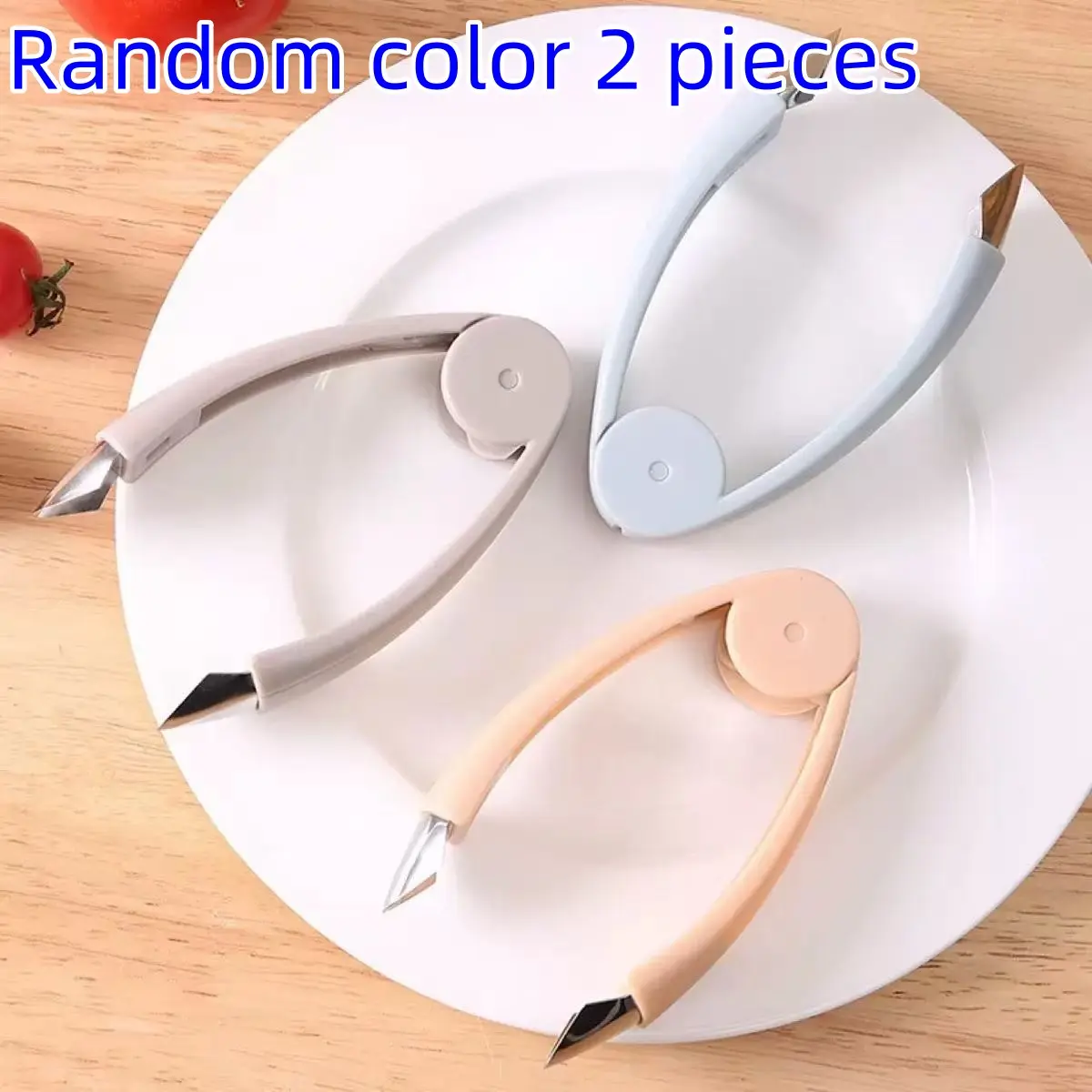 Multifunctional Stainless Steel Pineapple Slicer, Fruit Seed Remover, Strawberry Corer, Fruit Vegetable Slicer, Random Color, 2 Pieces Set