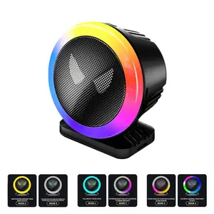 Sound Activated RGB LED Light Bar with Music Sync & Aroma Pad, Full Color Reactive Ambient Lighting Strip for Cars, Desktops, DJ Booths, Parties & Home Decor, Smart Audio Pickup Display, Classic Cologne Fragrance Pad ,Fresh Ocean Fragrance Pad