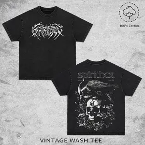 Spiritbox Holy Roller Vintage Retro Unisex Acid Washed T-Shirt, Alternative Metal Band Graphic Tee, Album Rock Fan Shirt, Gift For Rock Music Lovers, Graphic Crew Neck T-shirt