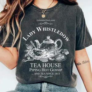 Lady Whistledown's Tea House Shirt, Piping Hot Gossip And Tea Since 1813, Trendy Graphic, Society Paper, Historical Drama, Spill the Tea, Perfect Fit, Ultimate Comfort, Gift For Him, Gift For Her