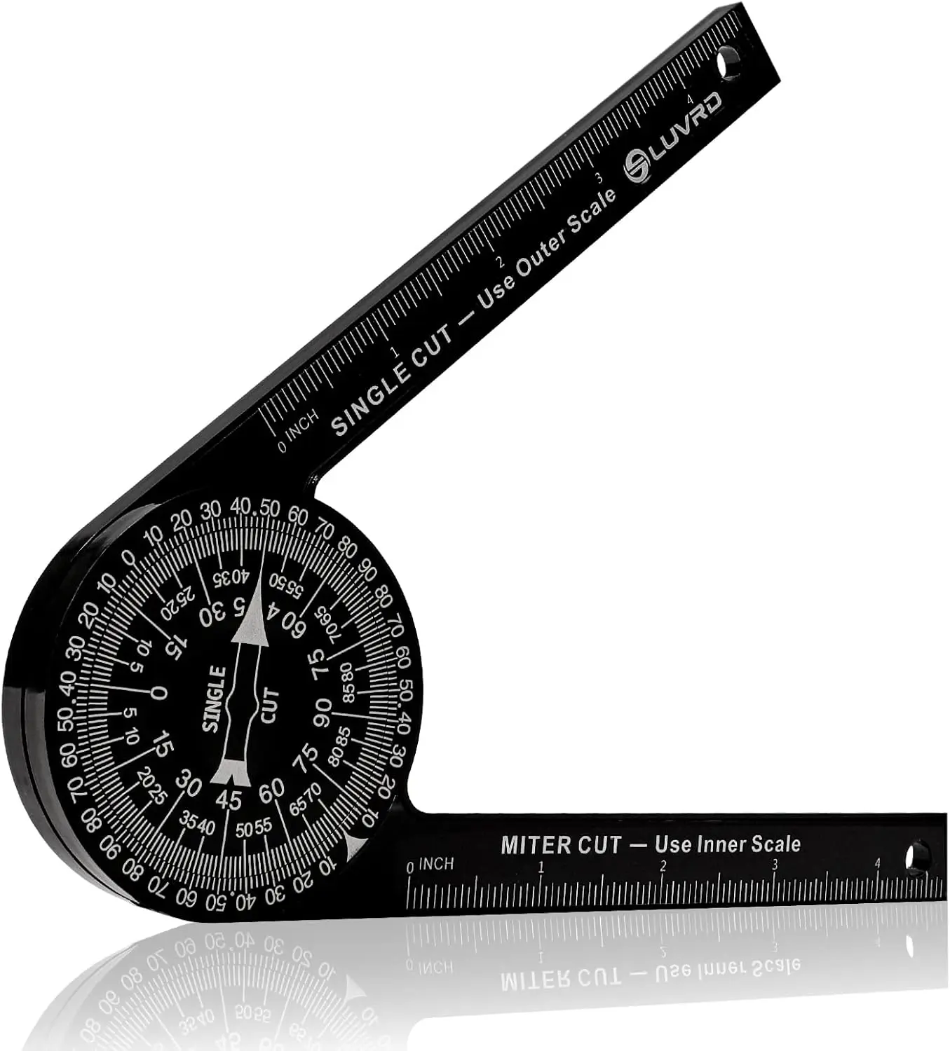 Miter  Protractor, Professional Miter  Protractor Angle Finder Replaces the Model #505P-7 Miter  Protractor with Measuring Rulers for Angle Finder Carpentry, Crown Molding Tool & Baseboard