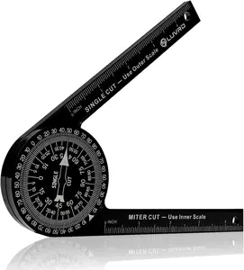 Miter  Protractor, Professional Miter  Protractor Angle Finder Replaces the Model #505P-7 Miter  Protractor with Measuring Rulers for Angle Finder Carpentry, Crown Molding Tool & Baseboard