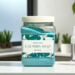 Doodlations Powder Laundry Detergent - Bum Bum 18 oz Handmade Fresh Aromatic Experience