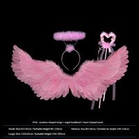 Pink wings + angel headband + magic wand
