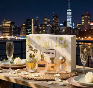 Warmkiss Enchanted Garden Perfume Set - 4 UniqueScents Including "Uncharted Garden" | Gold UnicornCap & Floral Packaging | Premium Women' s FragranceGift