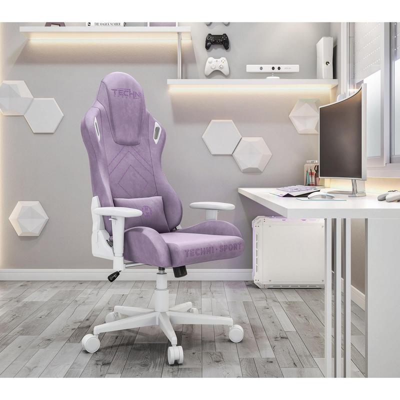 Techni Sport Velvet Memory Foam Adjustable PCGaming Chair