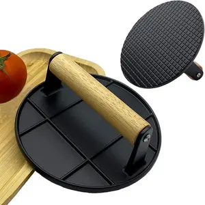 Smash Burgers Like a Pro with This Wood-Handled Press – Flattens patties perfectly on griddles, nonstick pans, or for sandwiches. Crispy edges, juicy centers, and zero sticking – your homemade burgers just leveled up.