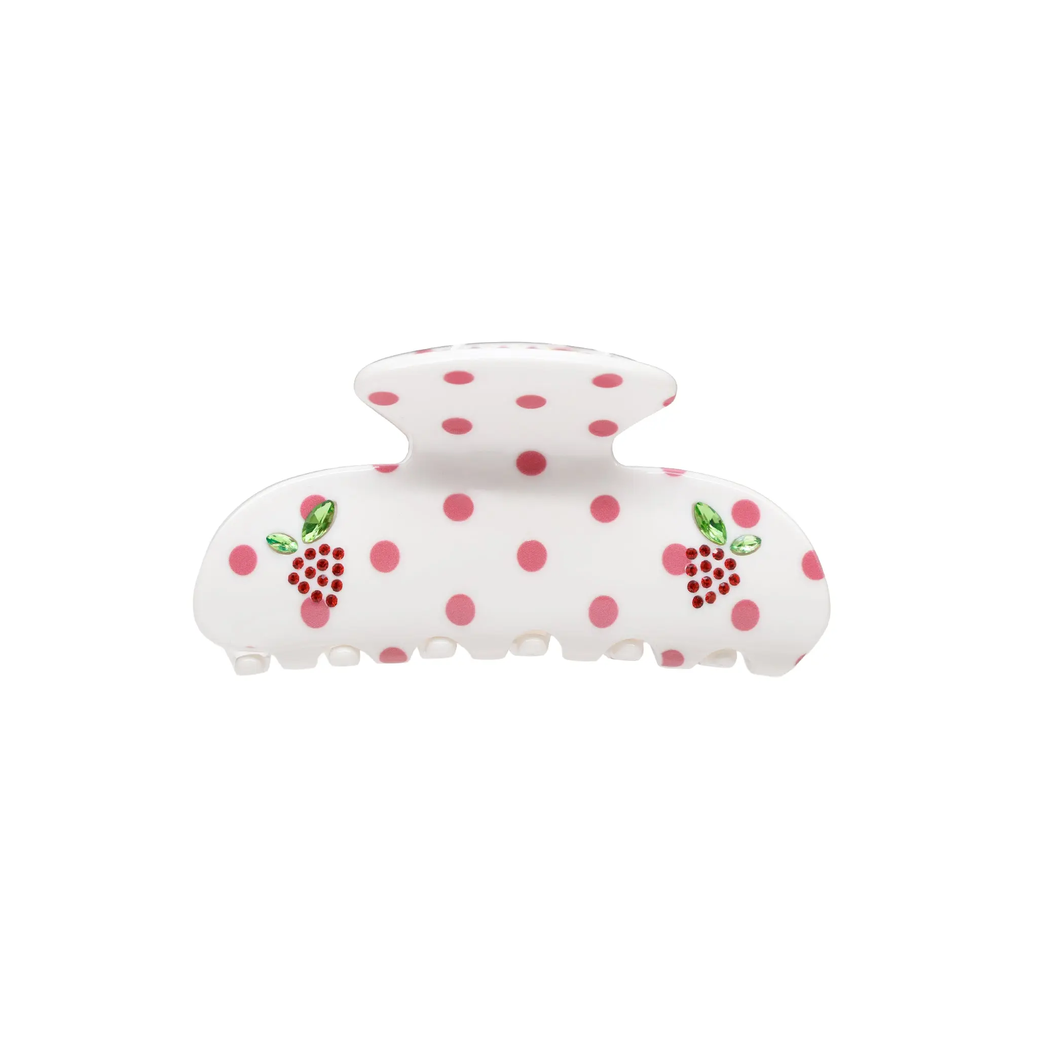 Emi Jay Sweetheart Clip Hair Claw in Coconut Berry Dot