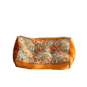 Rustic Style Sofa Pillow, Luxurious High-End Long Rectangular U-Shaped Cushion, Bedroom Bedside Support Pillow, Side Sleep Pillow