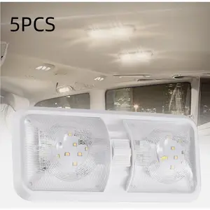 12V RV LED Dome Light, 5 Pack Ceiling Interior Lamp for Camper Trailer