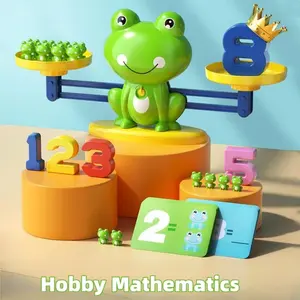 Early Education Frog Balance Counting Addition Subtraction Toy Game, Intelligence Development Baby Cognitive Training Gift, Table Math Games, Math Learning Blocks, Learning Tool, Visual Learning Tools