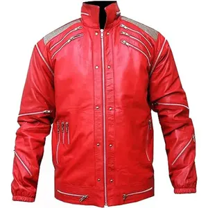 Michael Jackson Beat IT Vintage Leather Jacket