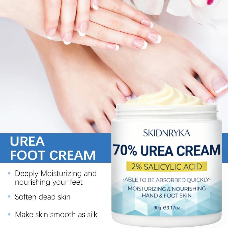 SKIDNRYKA 70% Urea Daily Moisturizer with Vitamin E, Hyaluronic Acid, 2% Salicylic Acid - Non-Greasy Hand & Foot Lotion for Dry Skin, Long-Lasting Hydration, Urea + Vitamins Infused, Valentine’s Day Gift