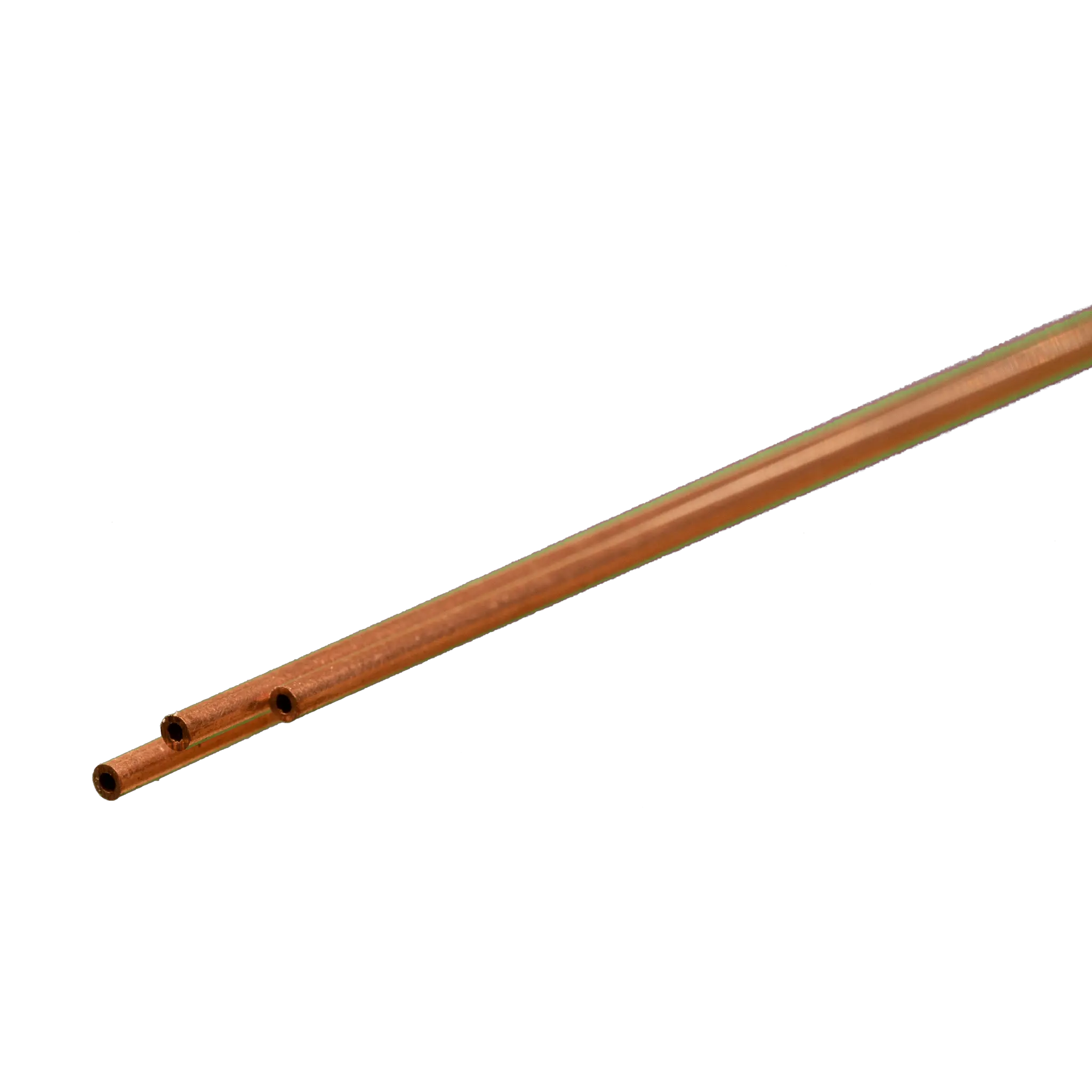 Round Copper Tube: 1/16" OD x 0.014" Wall x 12" Long (3 Pieces)