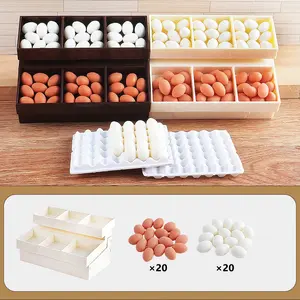 Kids Supermarket Egg Rack Toy Set, Educational Role-Playing Playset for Boys & Girls over 3 Years Old, Interactive Learning Gift, Pretend Play Set