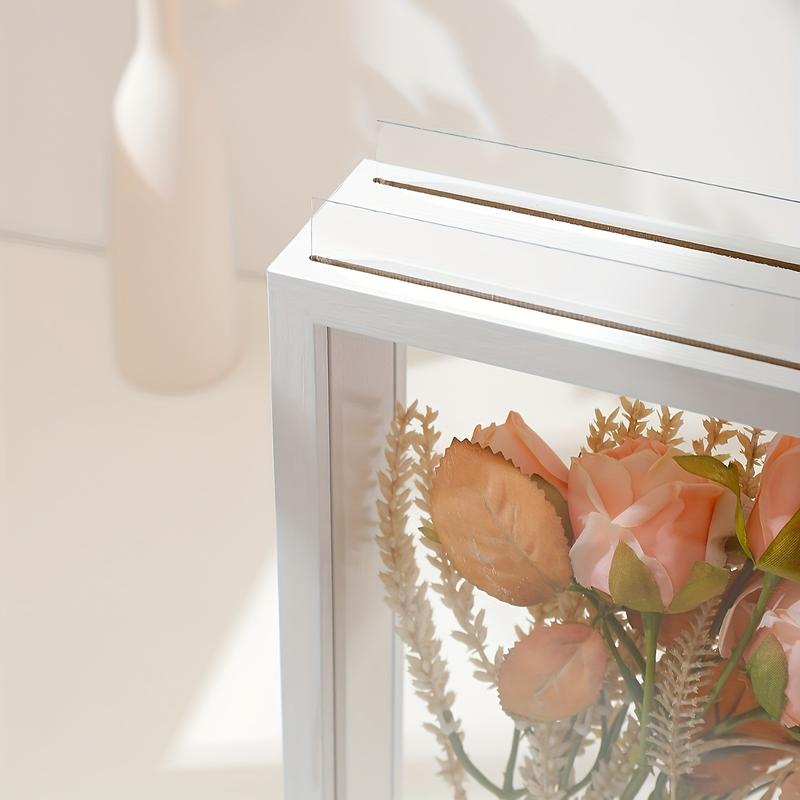 3D Hollow Dried Flower Frame, DIY Wall Hanging Specimen Box, Rose Display Frame, Painting Frame, Storage Flower Frame, Valentine's Day Gift