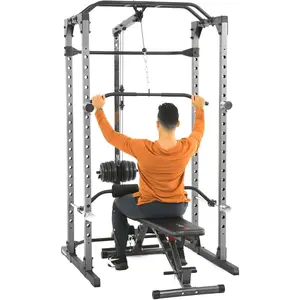 Fitness Reality Squat Rack Power Cage with | Optional LAT Pulldown & Leg Holdown Attachment | Squat and Bench Rack Combos| Super Max 810 XLT |