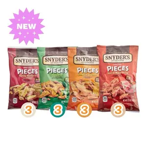 Snyder's of Hanover Variety Pack Pretzels Pieces - 4 Flavors, 12 Ct - Snack Crunchy Crunch