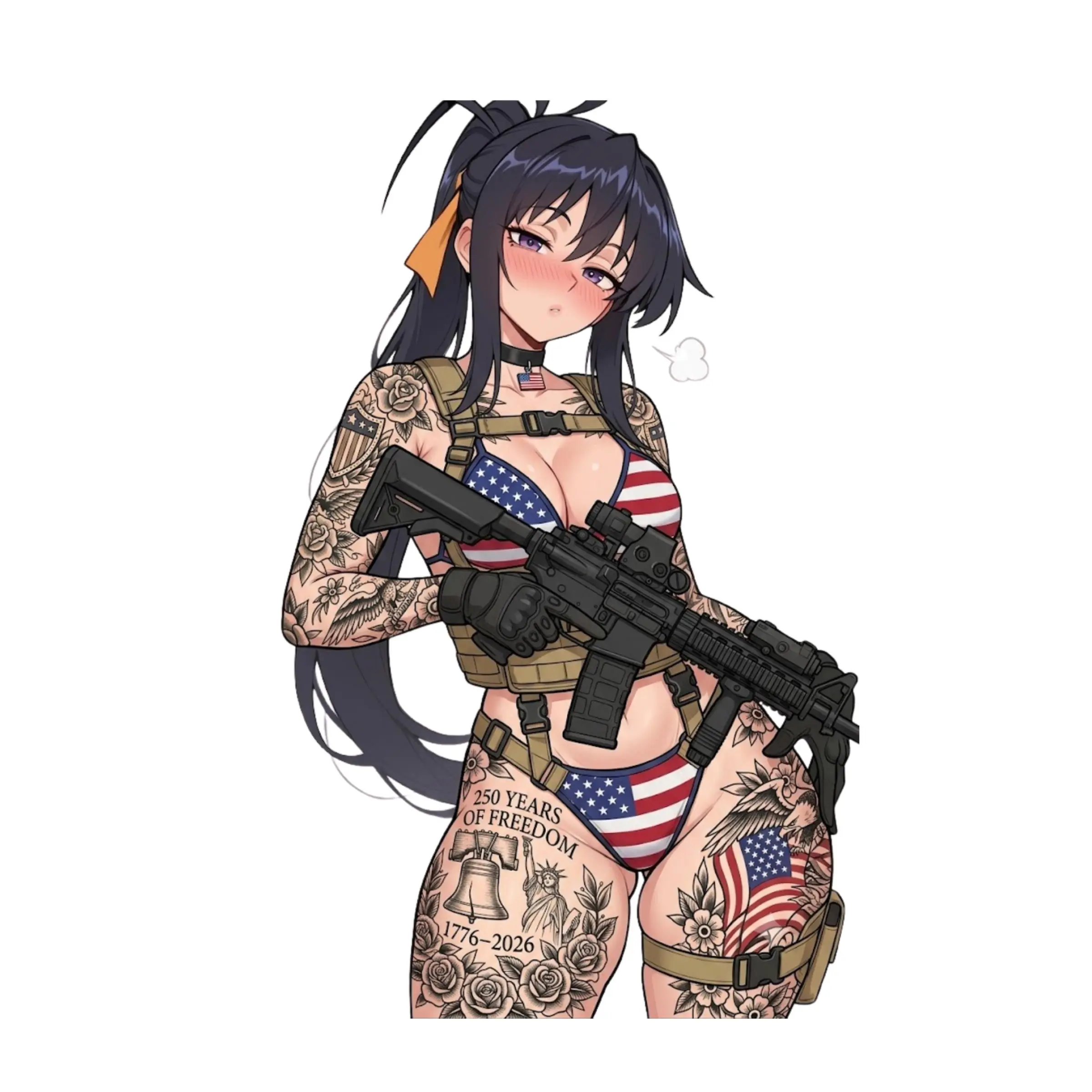Tactical Akeno Patriots Sticker, USA 250 Freedom Decal, Patriotic Military Style Vinyl Sticker Tactical Akeno Patriots Sticker, USA 250 Freedom Decal, Patriotic Military Style Vinyl Sticker