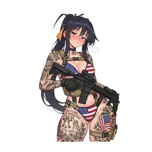 Tactical Akeno Patriots Sticker, USA 250 Freedom Decal, Patriotic Military Style Vinyl Sticker