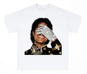 King of Pop Legacy: Michael Jackson Iconic Glove & Smile Graphic T-Shirt - Retro Stage Style
