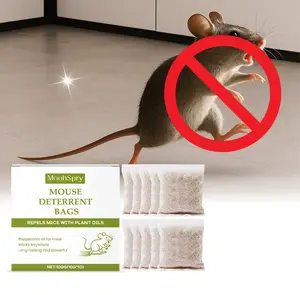 Mouse Repellent Pouches – Natural Rodent Deterrent with Peppermint Oil (10 Pouches) – Safe & Non-Toxic – Keep Mice Out of Homes, Garages, Warehouses & Cars – People & Pet Friendly