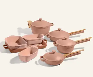 8-Piece Cookware Set: Always Pan, Perfect Pot, Oven Pan & More Aluminium Ceramic Lid Bake Nonstick Spatula Strainer Sturdy