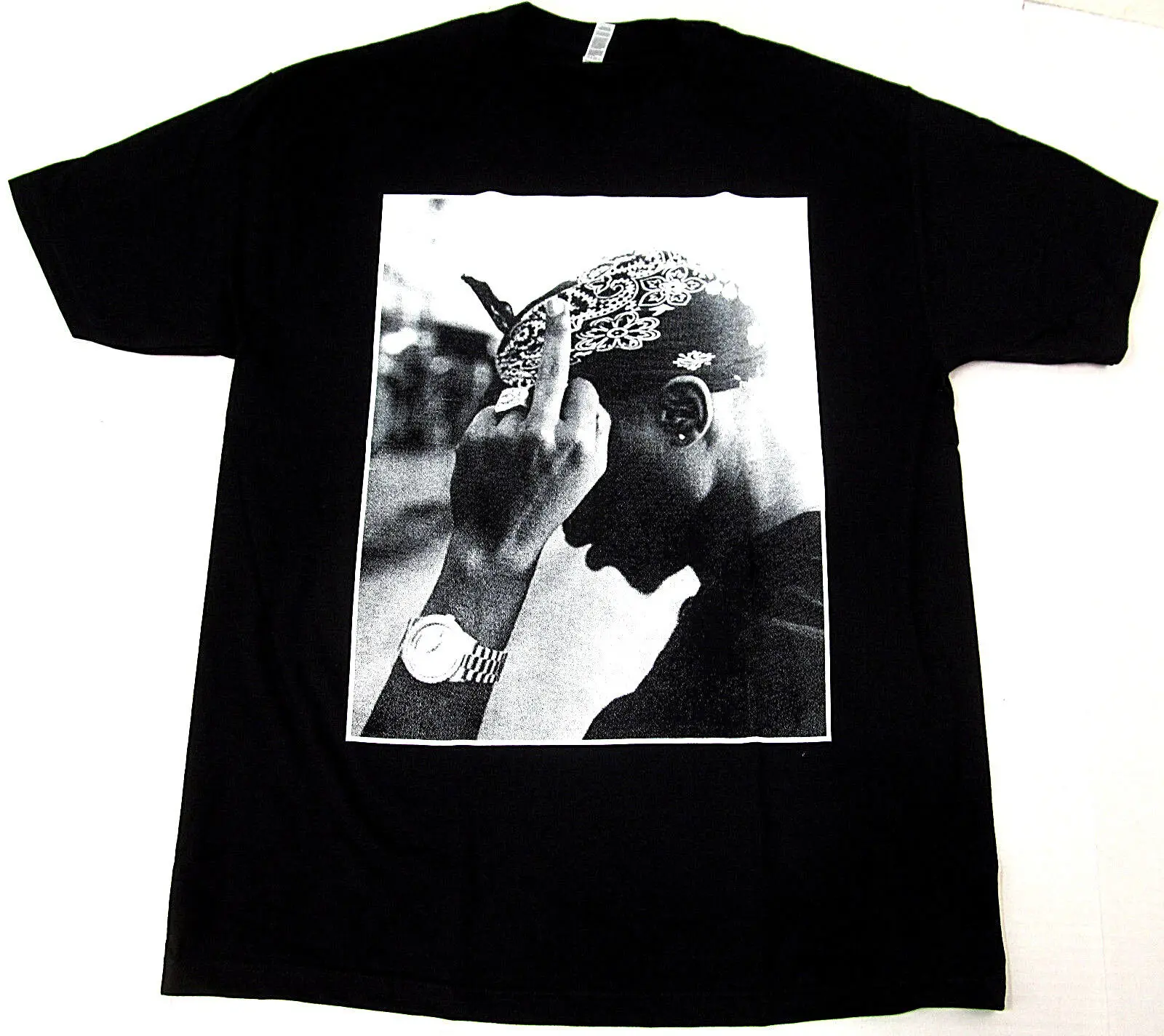 2Pac TUPAC SHAKUR Rap Hip Hop Adult Black New T-Shirt
