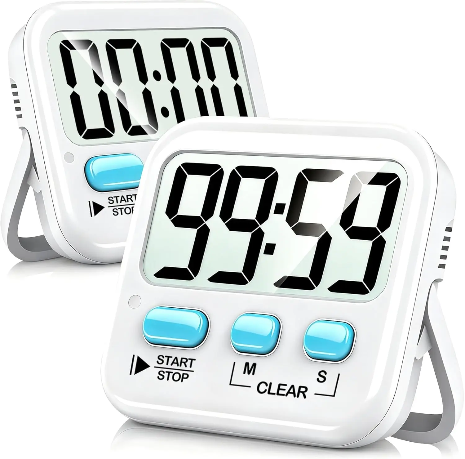 Pack Digital Timer for Kids, Magnetic Countdown Kitchen Timers for Cooking, Egg, Classroom, Teacher, Exercise, Study