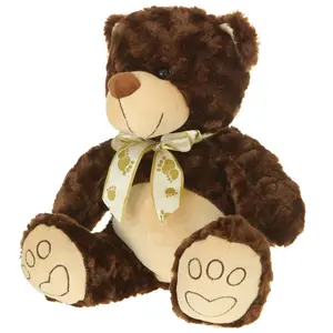 Giftable World  13 in. Plush Bear - Dark Brown