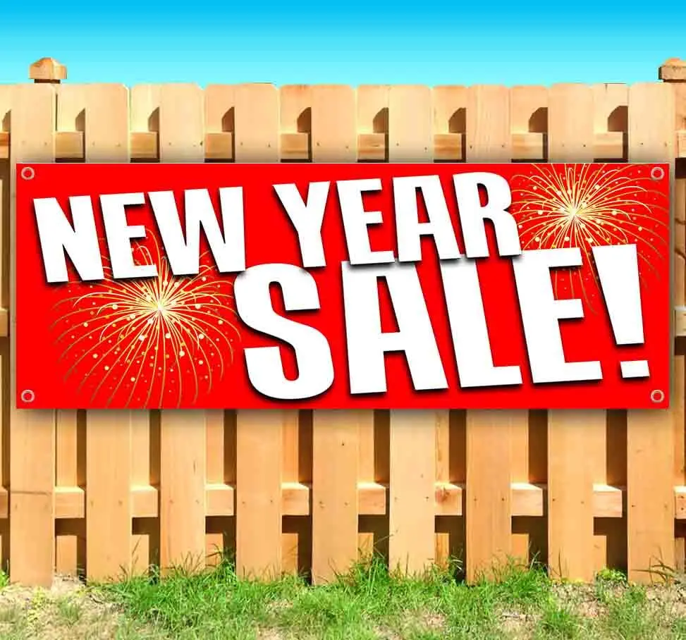 New Years Offer Vinyl Banner – Heavy-Duty 13 oz Indoor/Outdoor Business Sign – Multiple Sizes