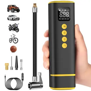 [Clearance Price - Historical Low]Tire lnflator Portable Air Compressor Tire Air Pump,mini bicycle inflator, 150PSI, handheld and lightweight, fast inflation, automatic shut-off, 4 preset pressure levels – instantly becomes a tire pressure safety master,