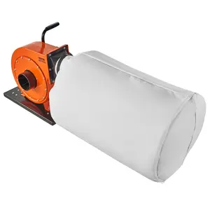 Father's Day Gift VEVOR Dust Collector, 1HP 537 CFM Air Flow, Rolling Dust Collector with 21-Gallon Dust Collection Bag, 2.5 Micron Bag Filtration, Industrial Workshop Mobile Wood Dust Container with Handle and Wheels