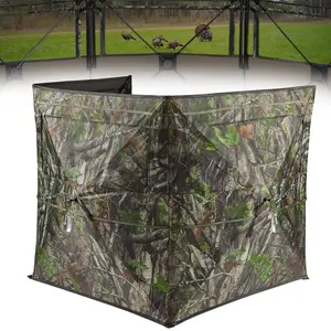 [Amazing Offer] TIDEWE Hunting Blind for Turkey 3-Panel Blind with Carrying Bag, Silent & Covert Pop Up Ground Blind for 1-2 Person Hunting Next Camo G2 Green Lightweight Portable