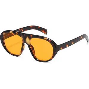 Trendy Aviator Sunglasses for Women Men 2026 Retro Chic  Flat Top UV400 Sun Glasses VL9935