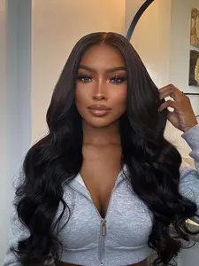 Women's 26 Inch Long Body Wave Lace Front Wigs, Natural Fluffy Glueless Wigs without Bangs, Synthetic Wigs for Party, Daily Hairstyle Decor, Glueless Frontal Wig