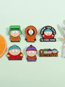 Cartoon Character Design Brooch, Cute Enamel Pin Suitable for Backpacks, Jeans, Scarves, Hats Decoration, Trendy All-match & Exquisite Brooch for Birthday Gift