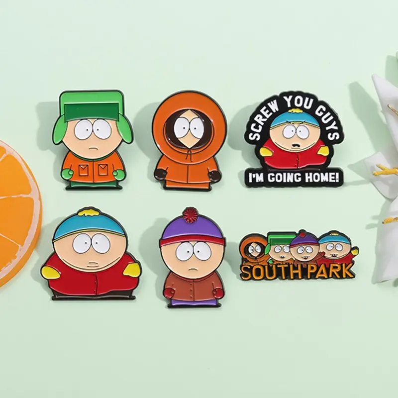 Cartoon Character Design Brooch, Cute Fun Enamel Pin Suitable for Backpacks, Jeans, Scarves, Hats Decoration, Trendy All-match & Exquisite Collectible Brooch for Birthday Gift