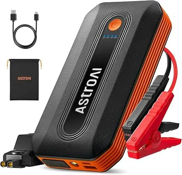 AstroAI B8 3000A Car Battery Jump Starter, 12V Jump Starter Battery Pack (up to 9.0L Gasoline and 7.0L Diesel Engine), Portable Jump Box with 3 Modes Flashlight and Jumper Cable#fathersdaygift