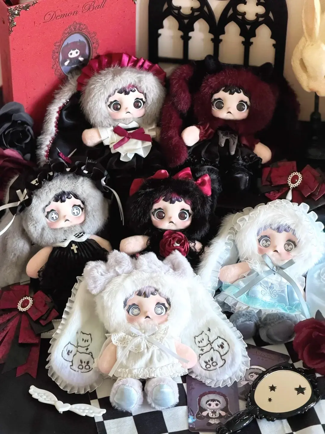 Heymi Witch's Game Series Plush Blind Box | 6+1 Hidden | - Cute & Collectible Toy, Desktop Ornament, Idea Holiday & Birthday Gift backtoschool
